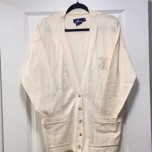 Sperry Off-White Button-Up Cardigan